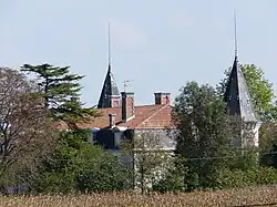 Les toits du château des Chauveaux.