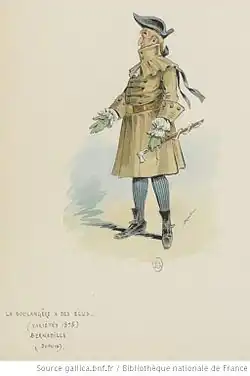 Costume de Bernadille pour La boulangère a des écus de Jacques Offenbach (1875)