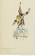 Costume de Fritz à l'acte I pour La Grande-Duchesse de Gérolstein de Jacques Offenbach (1867)