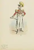 Costume de Bobinet à l'acte III pour La Vie parisienne de Jacques Offenbach (1866)