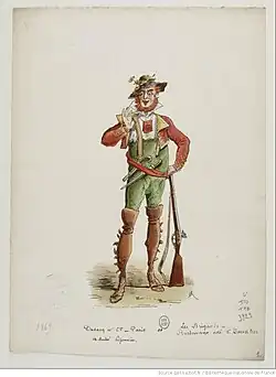 Costume de Barbavano pour Les Brigands de Jacques Offenbach