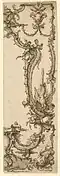 [Conception pour un panneau décoratif avec ornement rocaille], ca. 1745, New York, Cooper-Hewitt Museum, coll. Dessins, Estampes et Conception graphique