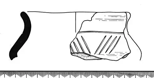 … et emplacement du tesson dans le bol.