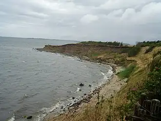 Falaises à l'ouest de l'île.