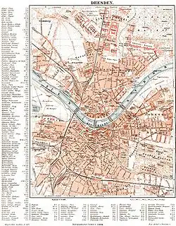 Carte de la ville en 1895.