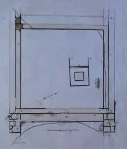 essin représentant le plan d'un édifice antique.