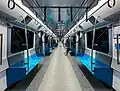 L'intérieur d'une rame automatique en 2020.