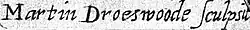 signature de Martin Droeshout