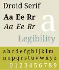 Droid Serif.