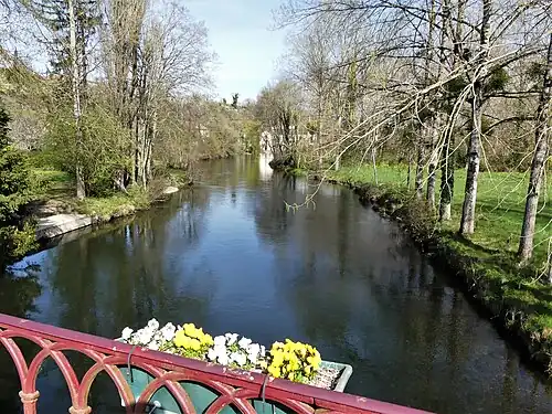 La Dronne à Épeluche (vue en direction de l'amont).
