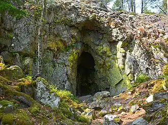 Grottes à Nåttarö.