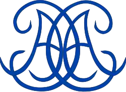 Dessin représentant les lettres C et A entrelacées.