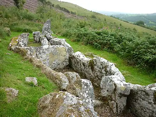 Tombe à deux cours, Aghanaglack, Irlande du Nord.