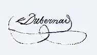 signature d'Armand Joseph Dubernad