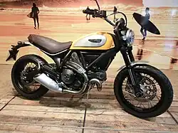 Une Ducati Scrambler Classic de 2014.