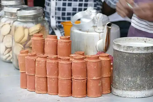 Vente de thé à la gare d'Howrah