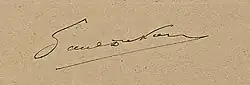 Signature de Paul Dukas
