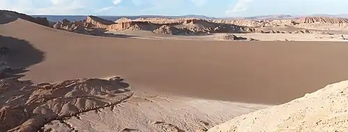 Panoramique sur la dune.