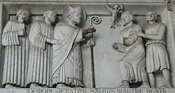 Demone vexatum salvas Martine Beate (« Bienheureux Martin, tu sauves un homme persécuté par le démon »)