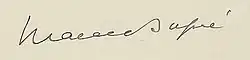 signature de Marcel Dupré