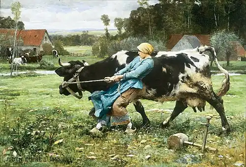 Julien Dupré, À la pâture (1883), University of Kentucky Art Museum, Lexington