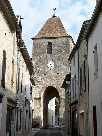 La tour de l'Horloge, côté ouest (oct.&nbsp;2012).