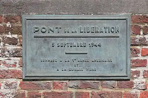 Pont de la Libération au-dessus de la Dyle à Ottignies.