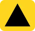 Triangle d'Urgence voie de déviation de l'autoroute et d'autre de la route principale de la circulation
