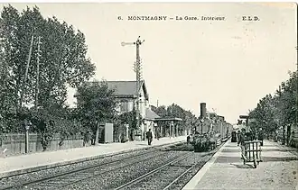 La gare de Deuil-Montmagny au début du XXe&nbsp;siècle.