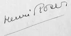signature de Henri Roser