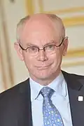 Herman Van Rompuy né le 31 octobre 1947 (77&nbsp;ans) (2008-2009).