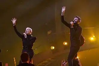 Description de l'image ESC-2018 France Madame Monsieur, rehearsal.jpg.