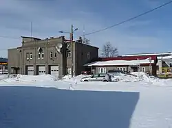 Caserne de pompiers.