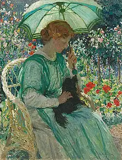 The Green Parasol (1912), avec Edith Susan Gerard Anderson comme modèle