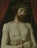 Face avant de l'Ecce homo (1494, musées royaux des Beaux-Arts de Belgique, Bruxelles).