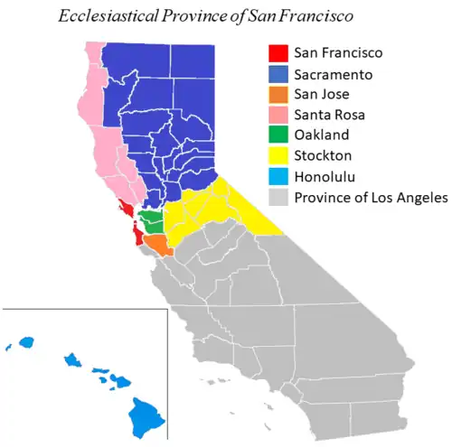 Province ecclésiastique de San Francisco.