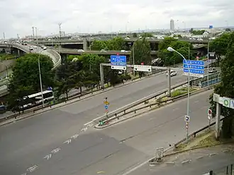 L'échangeur de la porte de la Chapelle, à Paris., Aire urbaine de Paris