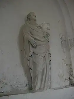 Vierge à l'enfant du XIVe&nbsp;siècle.