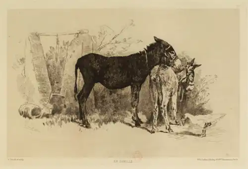 En Famille (1876), eau forte.