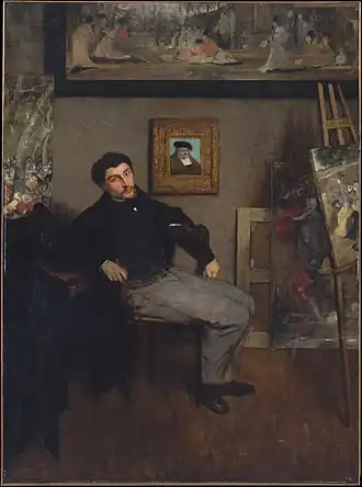 Portait de James Tissot, Edgar Degas (1867-1868).
