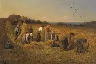 Moissonneurs (vers 1890).