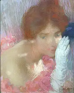 Femme au gant (vers 1900-1902), pastel, musée des Beaux-Arts de Dijon.