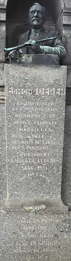 Sépulture d'Edmond Deren au Cimetière de l'Est à Lille