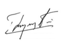 Signature de Edmundo González Urrutia