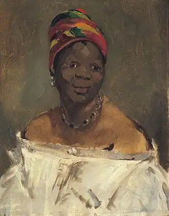 La Négresse (1862), portrait de Laure, modèle que l'on retrouve notamment dans la servante de l'Olympia.