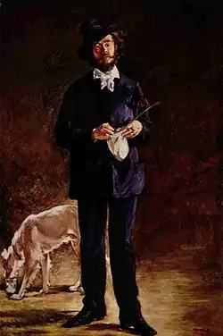 Portrait de Gilbert Marcellin Desboutin, ou L'Artiste, Édouard Manet, 1875musée d'art de São Paulo