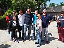 Eduardo Madina rencontre des militants en 2016.