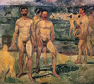 Hommes au bain (1907).