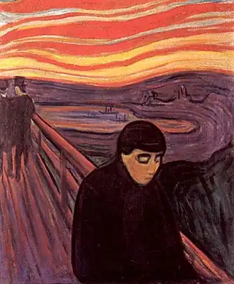 Désespoir (1894), Huile sur toile, 92 × 72,5 cm, Musée Munch