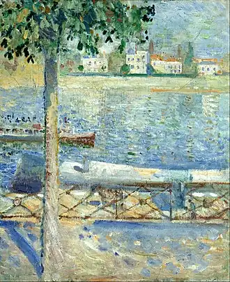 Edvard Munch (Norvège), La Seine à Saint-Cloud, 1890.